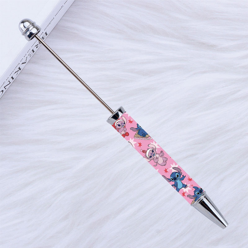 Kulomie festival printing bead pen wholesale spot DIY pen, hot heat of sublimation transfer mermaid princess ballpoint pen
