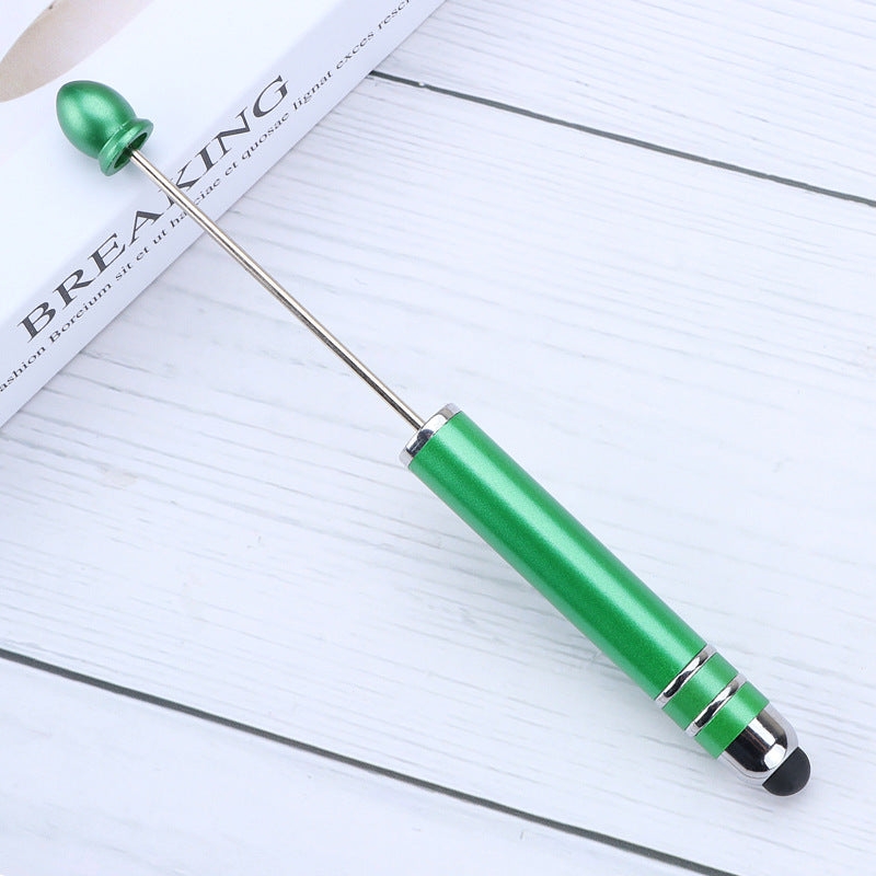 Resin touch screen bead pen plastic gradual change multi-color capacitive touch writing pen exquisite office culture multi-functional pen