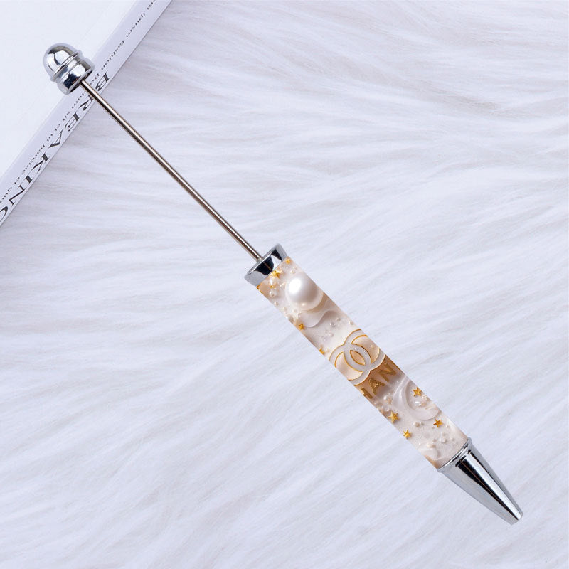 Kulomie festival printing bead pen wholesale spot DIY pen, hot heat of sublimation transfer mermaid princess ballpoint pen