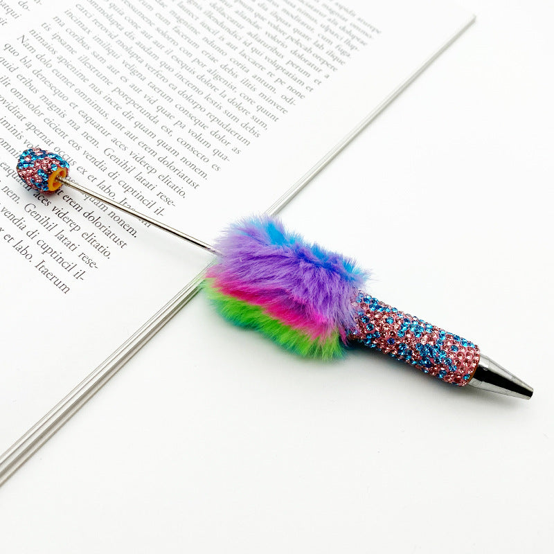 DIY multicolored plush heavy meticulous pen full drill pen drill high value manual sticker drill multi-color plush beadpen