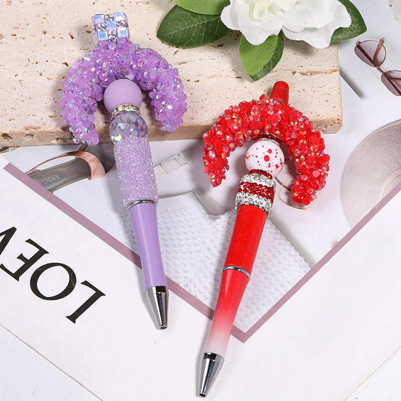 Cross-border TK jelly color big moon resin drill beads horizontal hole acrylic beads DIY jewelry accessories beaded loose beads