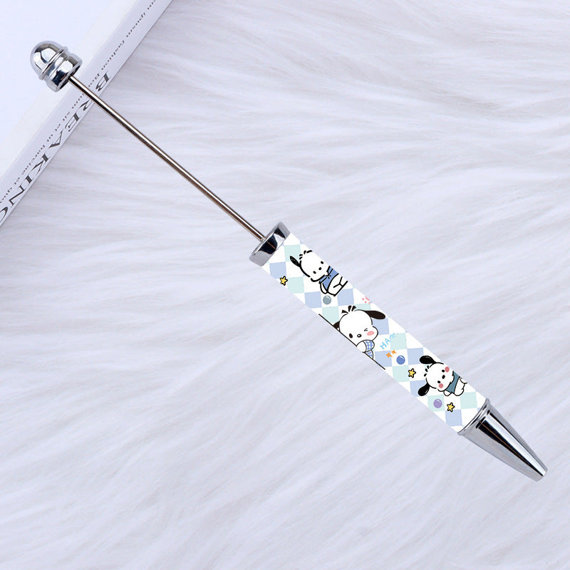 Kulomie festival printing bead pen wholesale spot DIY pen, hot heat of sublimation transfer mermaid princess ballpoint pen