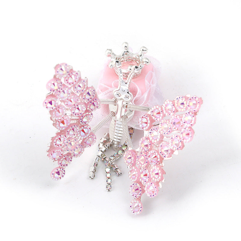 Cross-border heavy industry DIY beaded rhinestone wings butterfly square beads mobile phone chain accessories bead pen accessories wholesale
