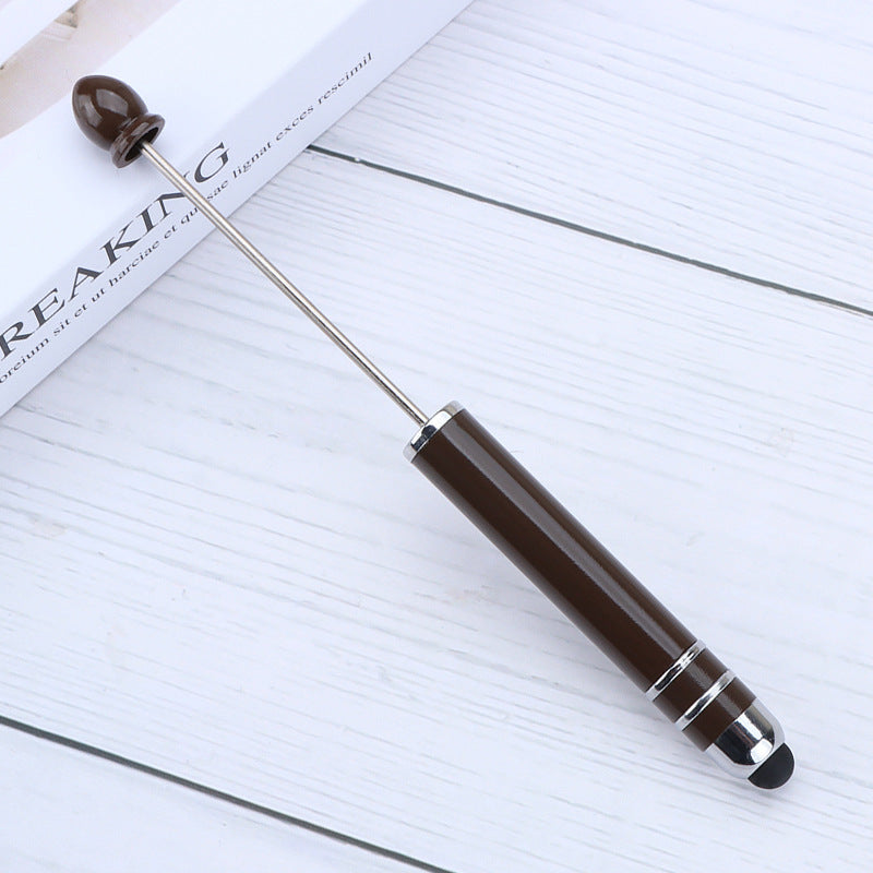 Resin touch screen bead pen plastic gradual change multi-color capacitive touch writing pen exquisite office culture multi-functional pen