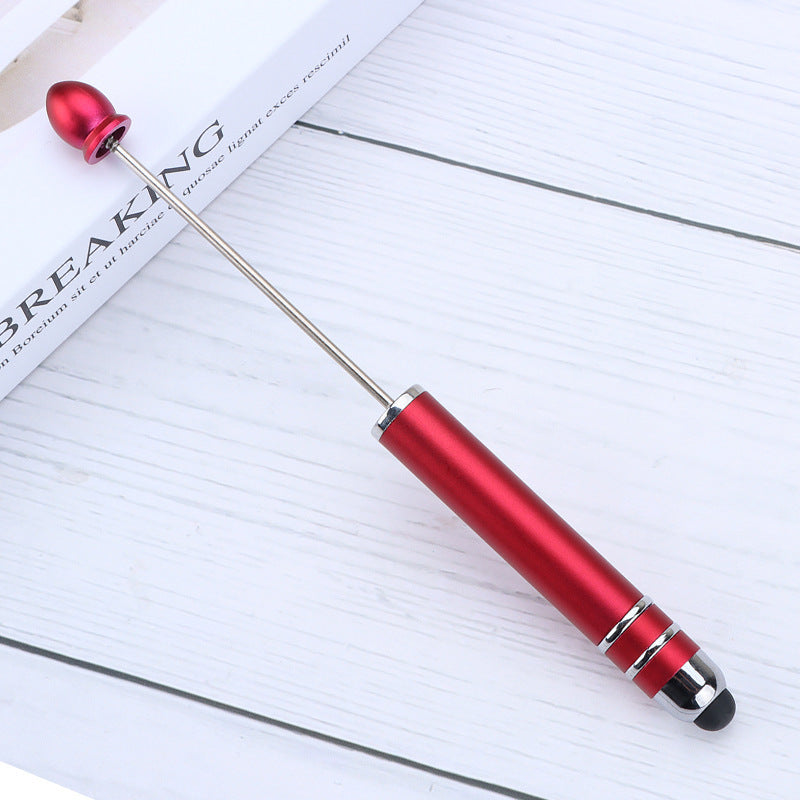 Resin touch screen bead pen plastic gradual change multi-color capacitive touch writing pen exquisite office culture multi-functional pen