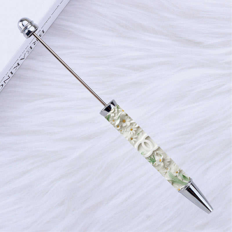 Kulomie festival printing bead pen wholesale spot DIY pen, hot heat of sublimation transfer mermaid princess ballpoint pen