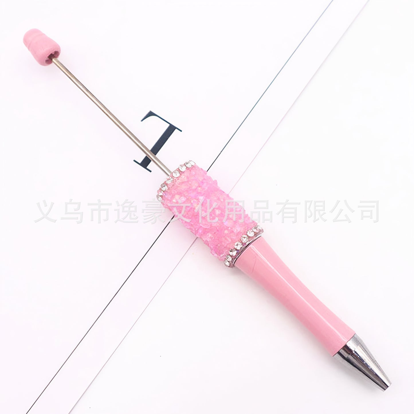 New sugar edge drill bead pen DIY pen, spot creative handmade diamond-encrusted macaron multi-color signature pen