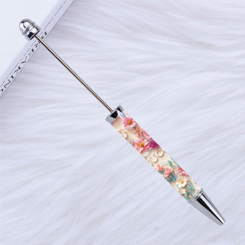 Kulomie festival printing bead pen wholesale spot DIY pen, hot heat of sublimation transfer mermaid princess ballpoint pen