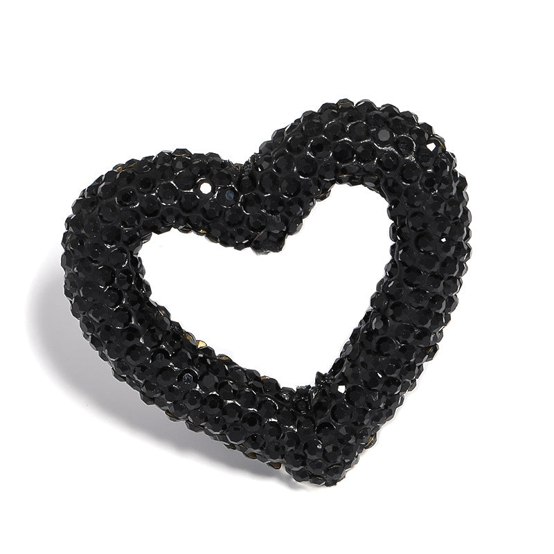Live broadcast explosion Color rhinestone hollow love clay beads Heavy Industry Moe grain bead pen Mobile phone chain DIY beads