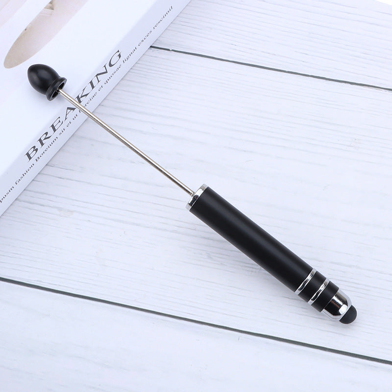 Resin touch screen bead pen plastic gradual change multi-color capacitive touch writing pen exquisite office culture multi-functional pen
