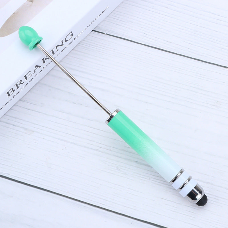 Resin touch screen bead pen plastic gradual change multi-color capacitive touch writing pen exquisite office culture multi-functional pen