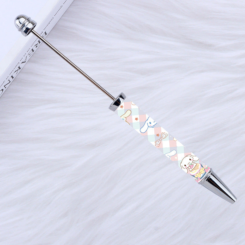Kulomie festival printing bead pen wholesale spot DIY pen, hot heat of sublimation transfer mermaid princess ballpoint pen