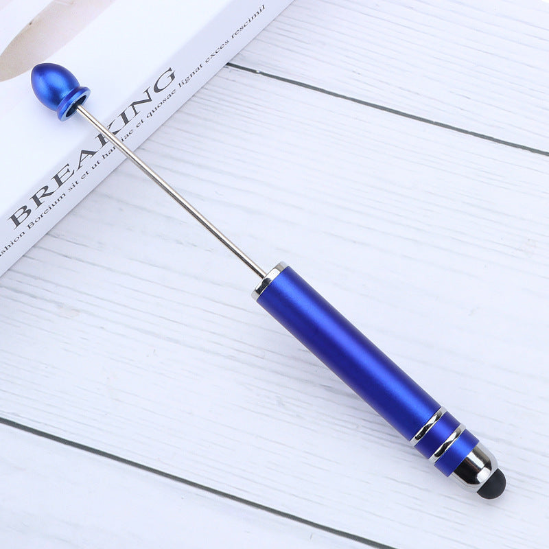 Resin touch screen bead pen plastic gradual change multi-color capacitive touch writing pen exquisite office culture multi-functional pen