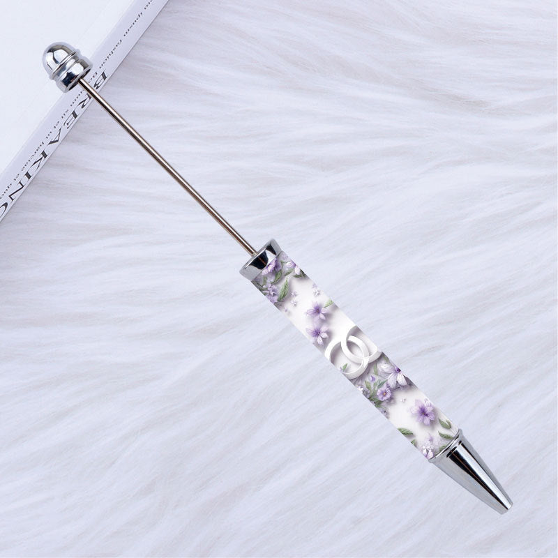 Kulomie festival printing bead pen wholesale spot DIY pen, hot heat of sublimation transfer mermaid princess ballpoint pen