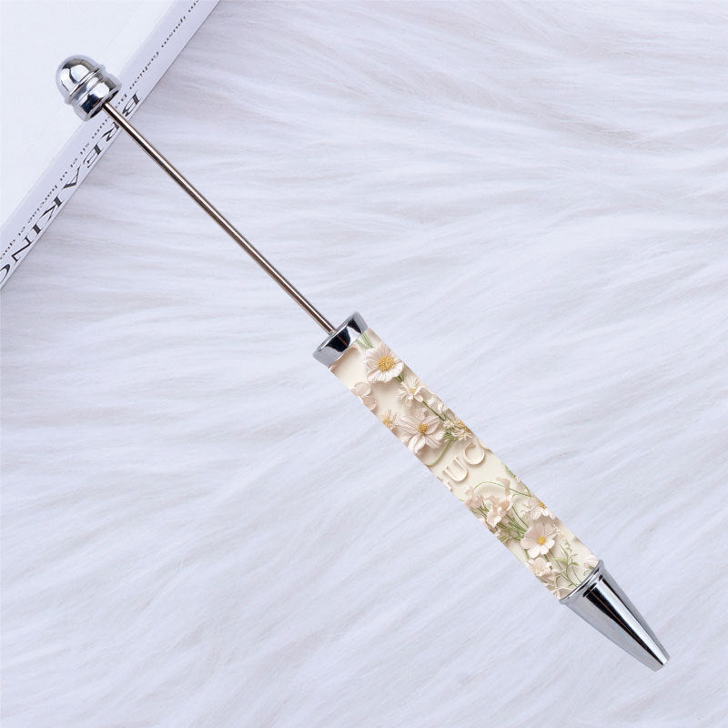 Kulomie festival printing bead pen wholesale spot DIY pen, hot heat of sublimation transfer mermaid princess ballpoint pen