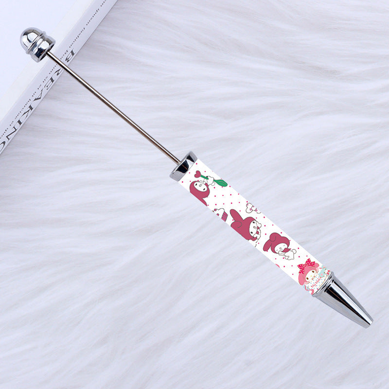 Kulomie festival printing bead pen wholesale spot DIY pen, hot heat of sublimation transfer mermaid princess ballpoint pen
