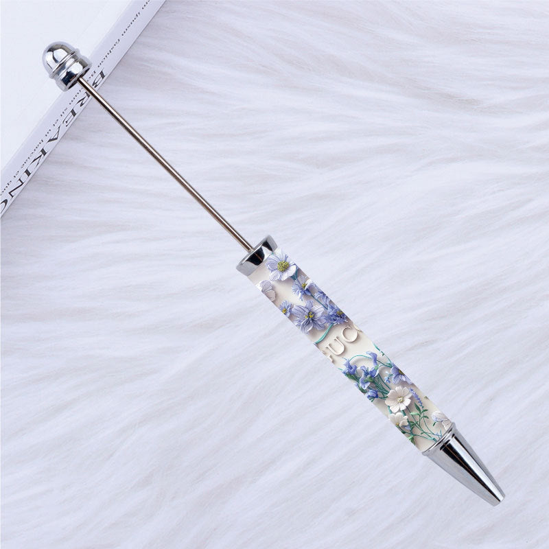 Kulomie festival printing bead pen wholesale spot DIY pen, hot heat of sublimation transfer mermaid princess ballpoint pen