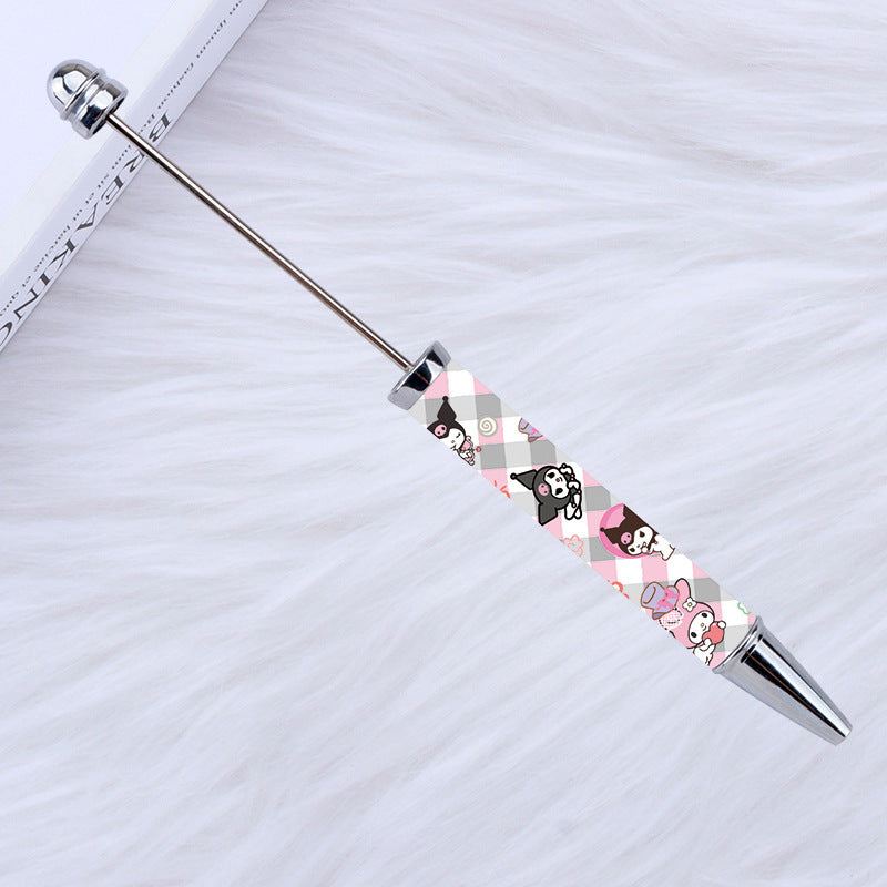 Kulomie festival printing bead pen wholesale spot DIY pen, hot heat of sublimation transfer mermaid princess ballpoint pen