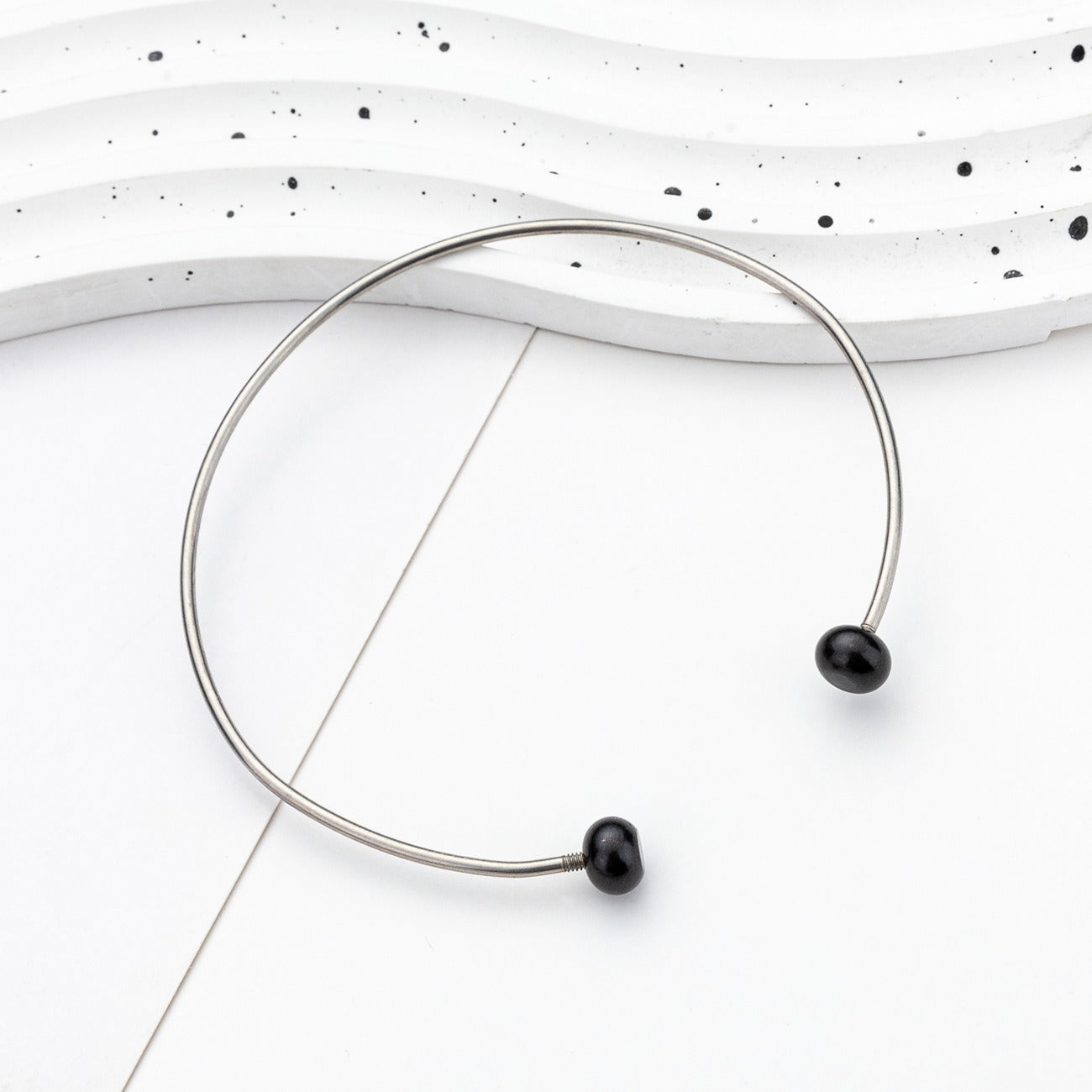 Cross-border DIY beaded bracelet handmade couple beaded bracelet bracelet C-type beveled open bracelet spot wholesale