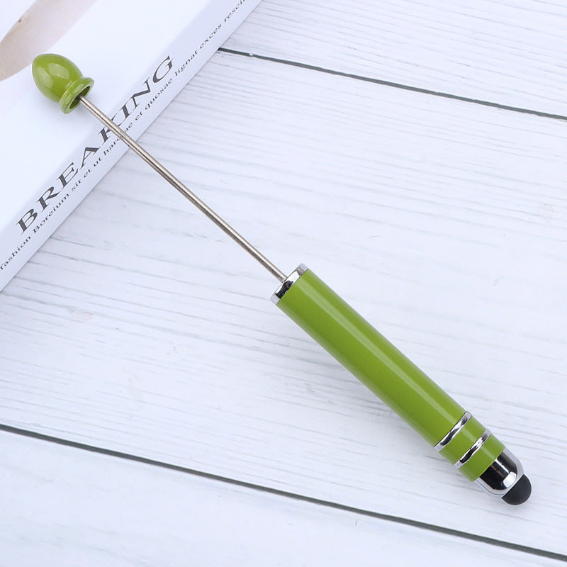 Resin touch screen bead pen plastic gradual change multi-color capacitive touch writing pen exquisite office culture multi-functional pen