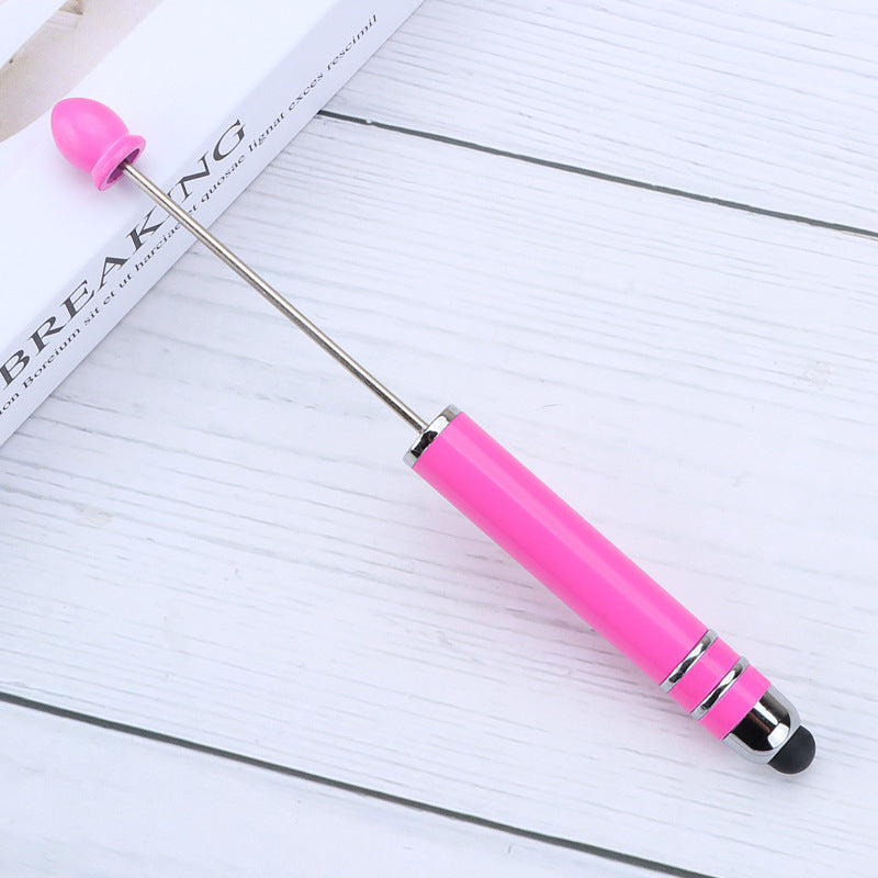 Resin touch screen bead pen plastic gradual change multi-color capacitive touch writing pen exquisite office culture multi-functional pen
