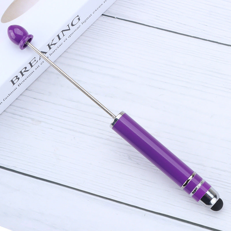 Resin touch screen bead pen plastic gradual change multi-color capacitive touch writing pen exquisite office culture multi-functional pen