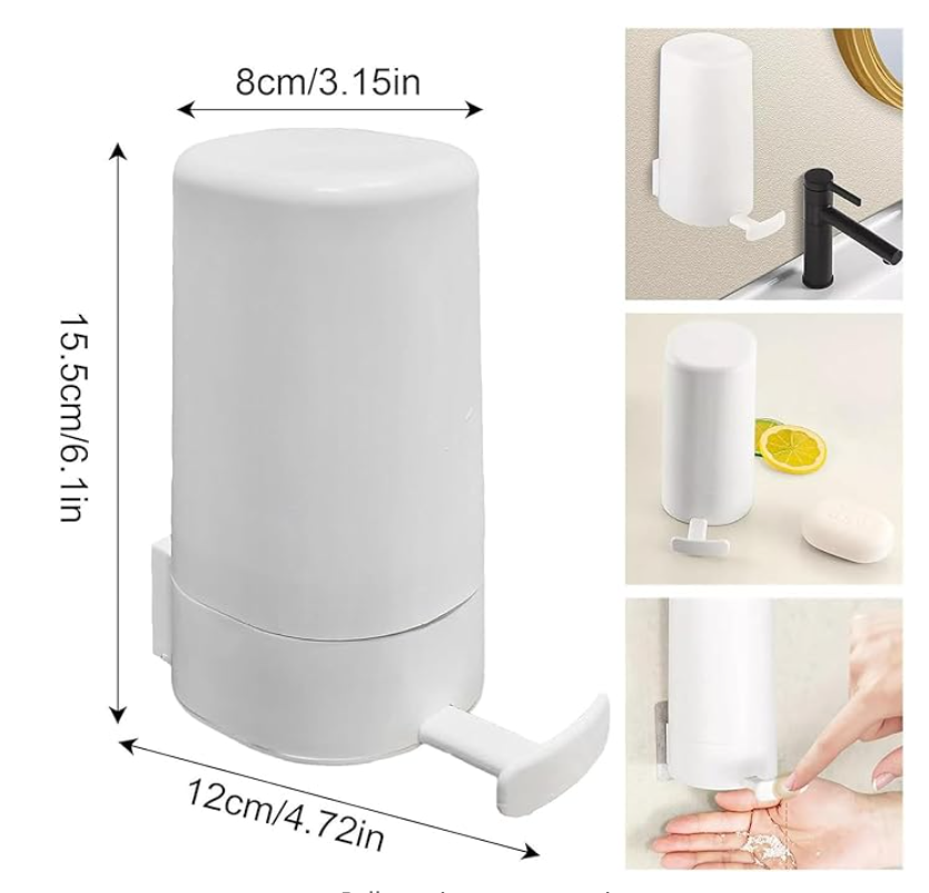 Soap Grinder for Bar Soap Wall-Mounted, No Drilling Waterproof Soap Container Cheese Grinder for Travel Kitchen Bathroom