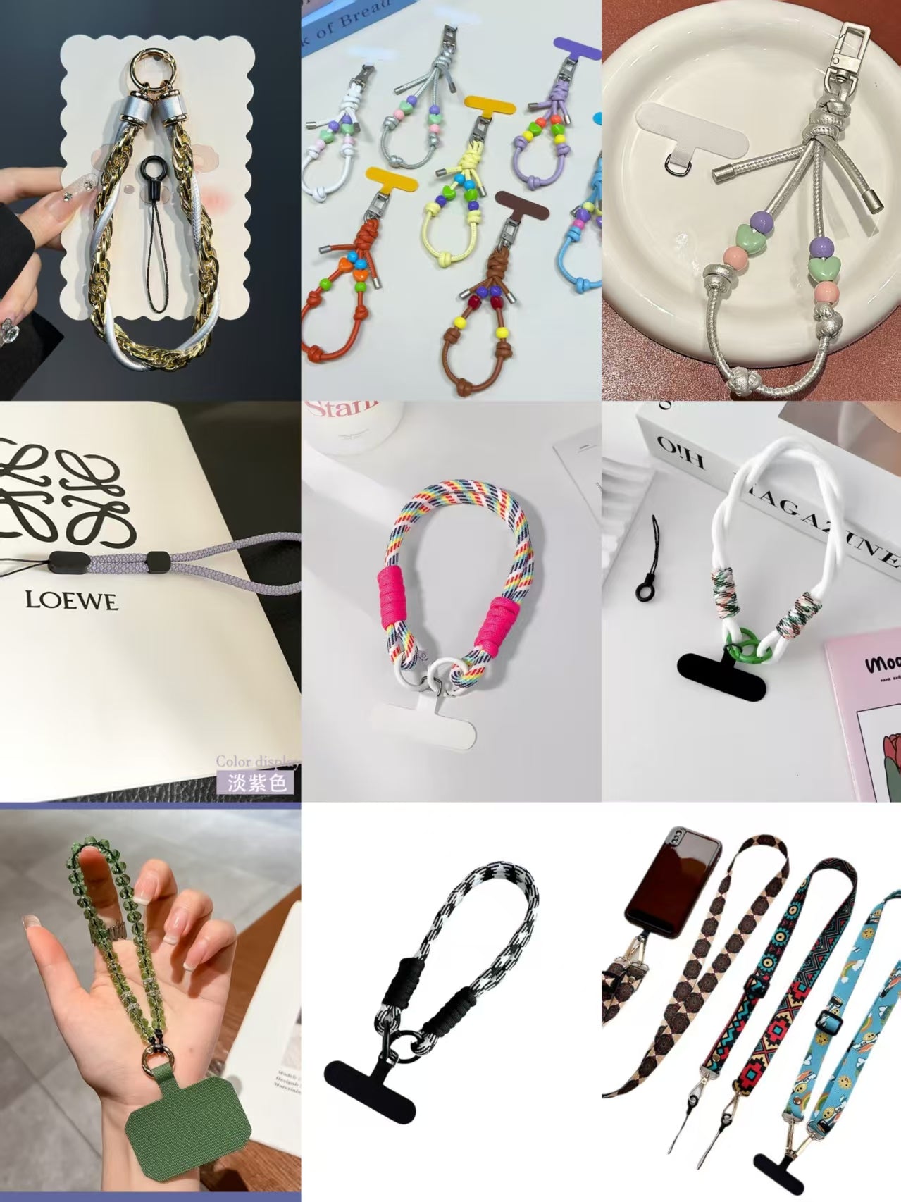 Y2K Dopamine Beaded Phone Wrist Strap | Aesthetic Phone Charm