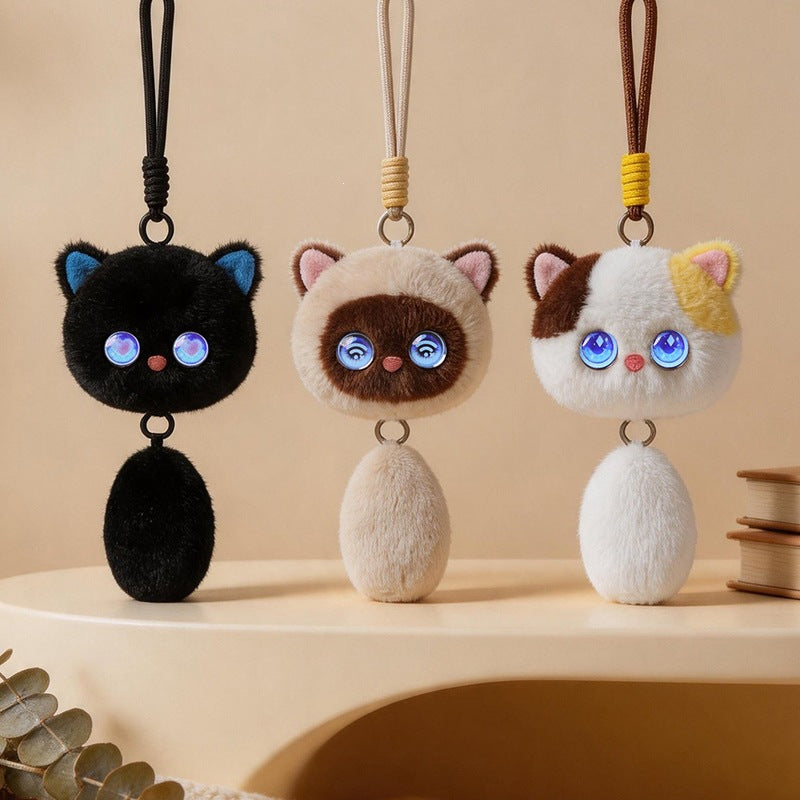 Pocket AI Talking Cat Plush Keychain | Smart WiFi Chat Toy Gift