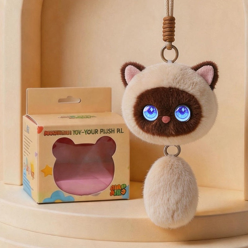 Pocket AI Talking Cat Plush Keychain | Smart WiFi Chat Toy Gift