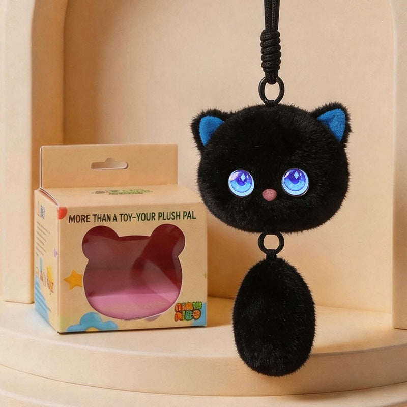 Pocket AI Talking Cat Plush Keychain | Smart WiFi Chat Toy Gift