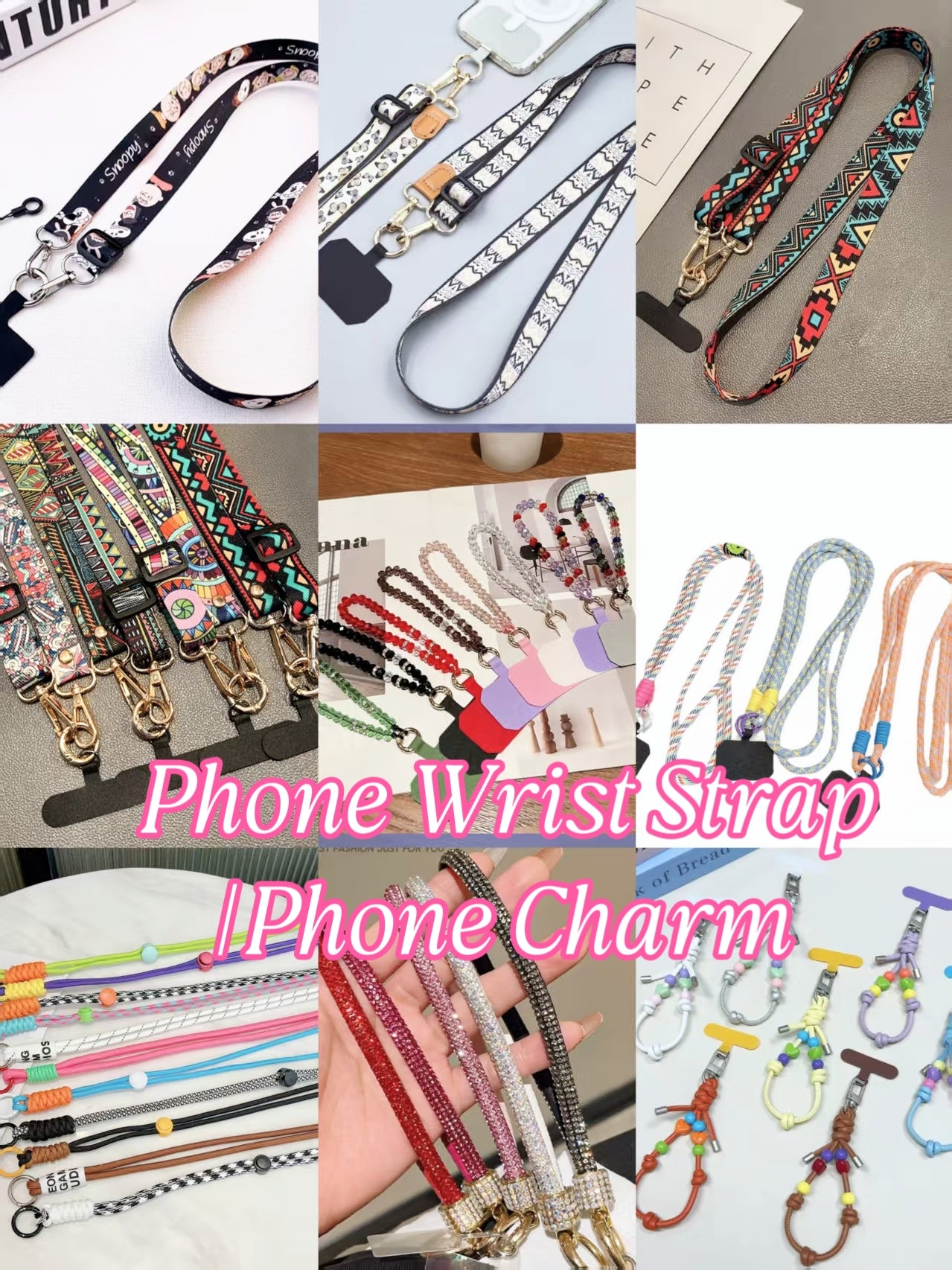 Clear Out- Beaded Phone Wrist Strap | Aesthetic Phone Charm- 30 Pcs Inventory Left Only