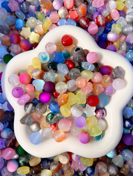 🔥【Suitable for any DIY Scenario】Beads Only of Resin Cat's Eye Series