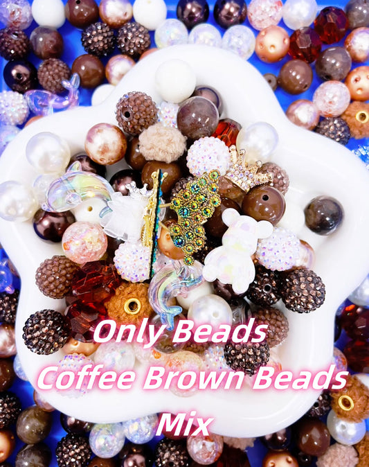 Live Product-Coffee Brown Beads Mix -Playing on Conveyor Belt