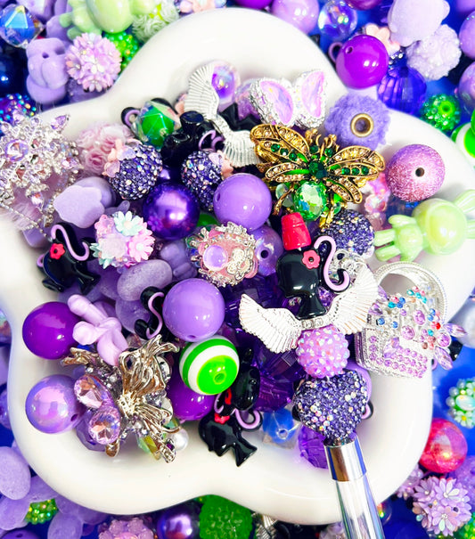 Live Product- Passion Purple Beads Mix --Playing on Conveyor Belt