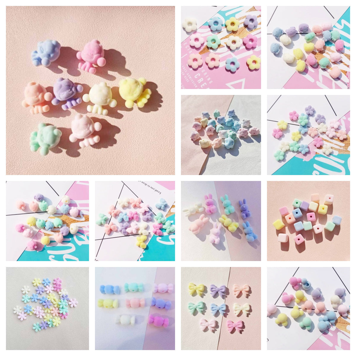 Live Product- Mixture Beaded DIY Items- Playing on Conveyor Belt