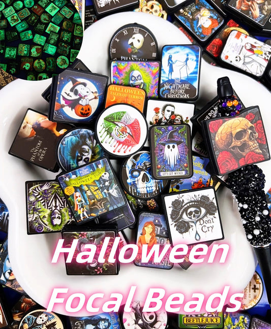 Live Product- Halloween Focal Beads Mix -Playing on Conveyor Belt