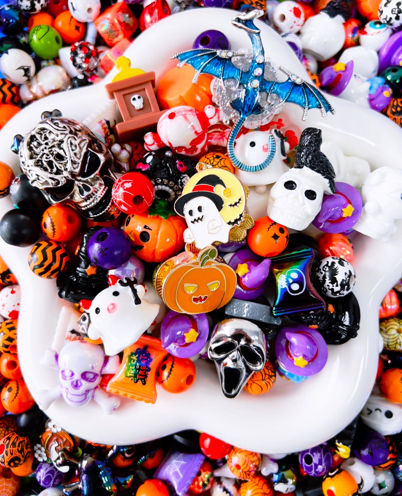 Live Product- Halloween Beads Mix -Playing on Conveyor Belt