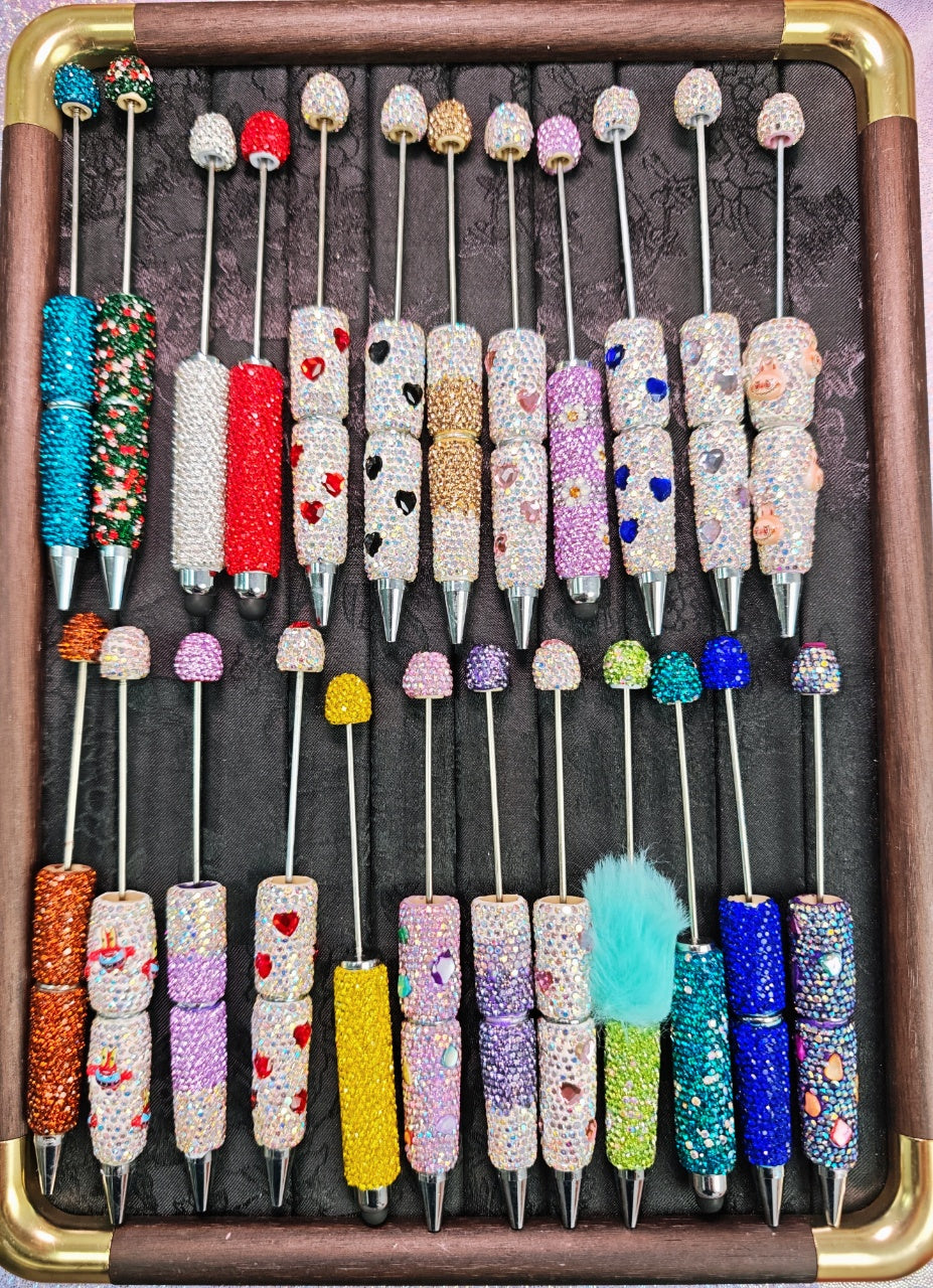 Full Rhinestone Bling Beadable Ballpoint Pen