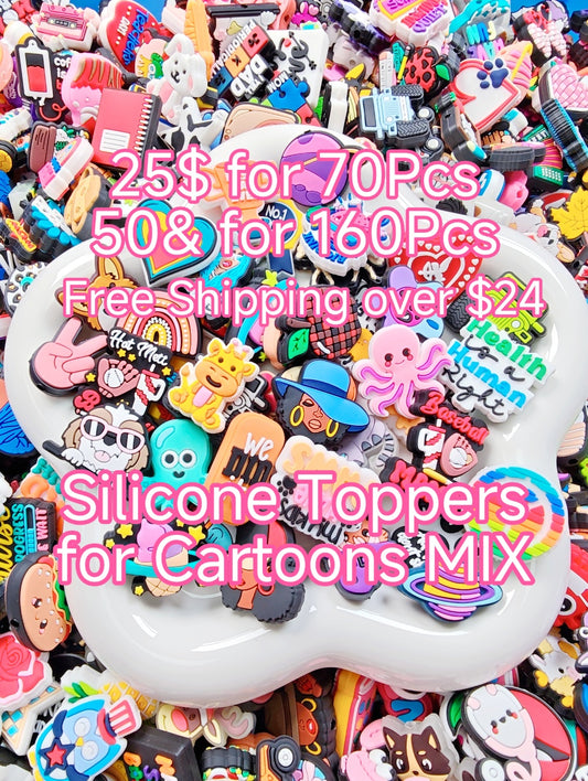 CLEAR OUT- Silicone Focal Beads For Trendy Cartoon