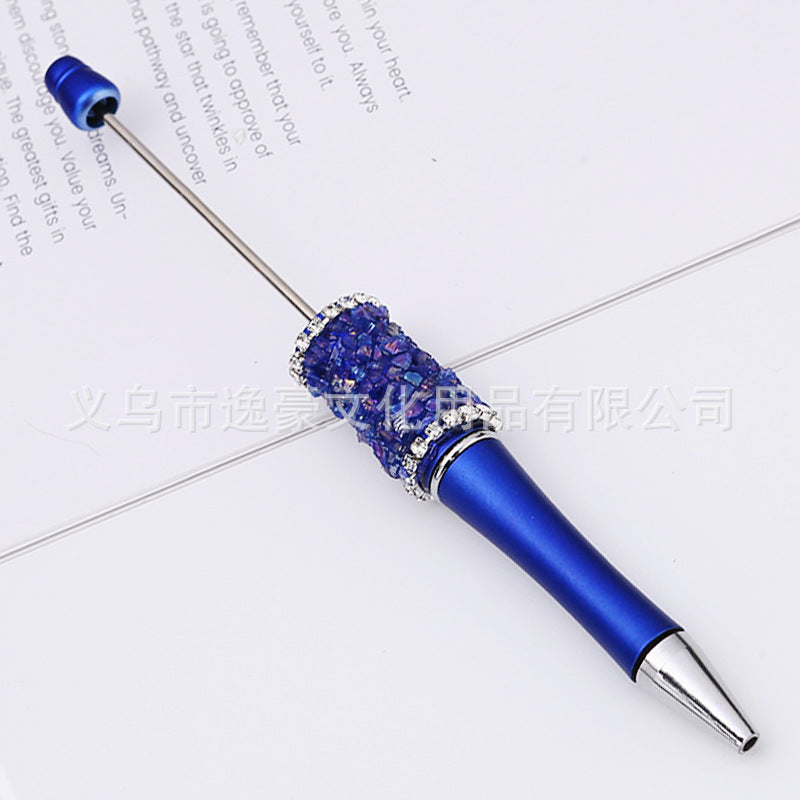 New sugar edge drill bead pen DIY pen, spot creative handmade diamond-encrusted macaron multi-color signature pen