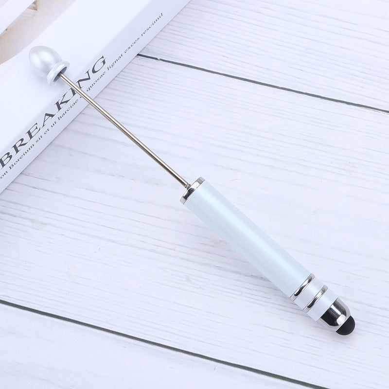 Resin touch screen bead pen plastic gradual change multi-color capacitive touch writing pen exquisite office culture multi-functional pen
