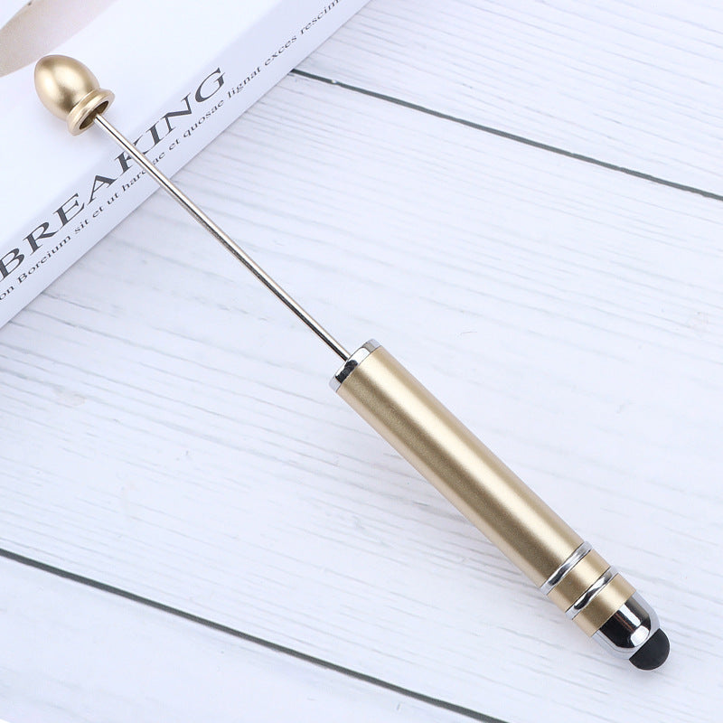 Resin touch screen bead pen plastic gradual change multi-color capacitive touch writing pen exquisite office culture multi-functional pen