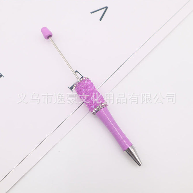 New sugar edge drill bead pen DIY pen, spot creative handmade diamond-encrusted macaron multi-color signature pen