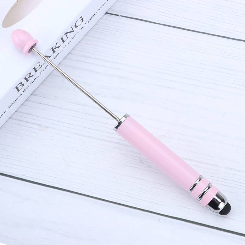 Resin touch screen bead pen plastic gradual change multi-color capacitive touch writing pen exquisite office culture multi-functional pen