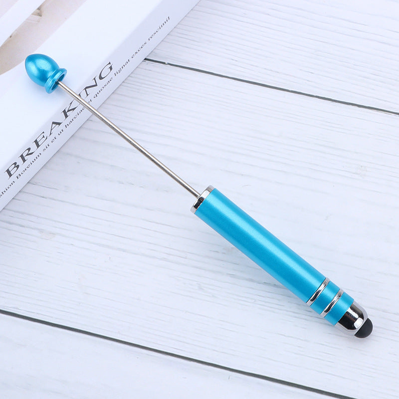 Resin touch screen bead pen plastic gradual change multi-color capacitive touch writing pen exquisite office culture multi-functional pen