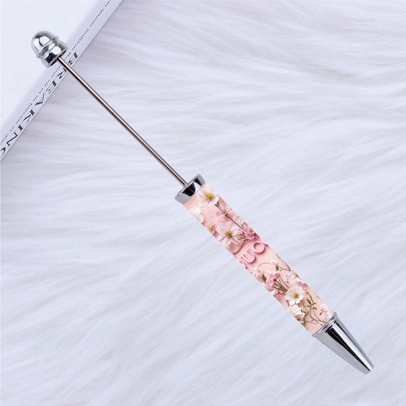 Kulomie festival printing bead pen wholesale spot DIY pen, hot heat of sublimation transfer mermaid princess ballpoint pen