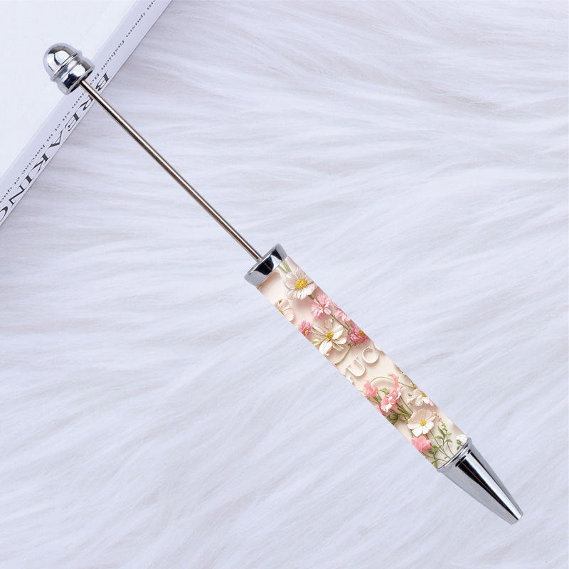 Kulomie festival printing bead pen wholesale spot DIY pen, hot heat of sublimation transfer mermaid princess ballpoint pen