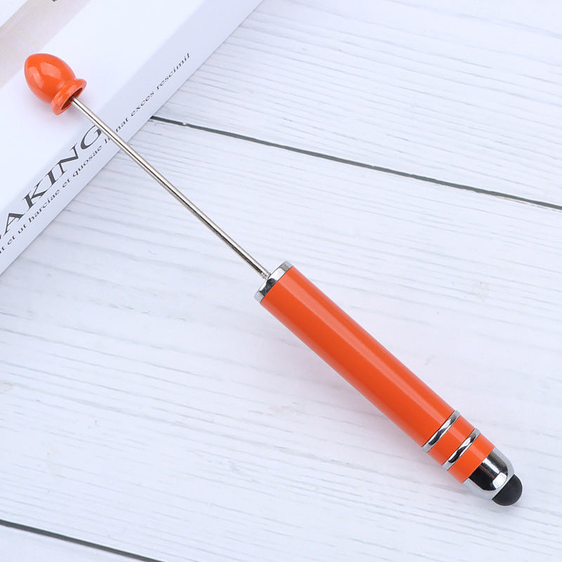 Resin touch screen bead pen plastic gradual change multi-color capacitive touch writing pen exquisite office culture multi-functional pen