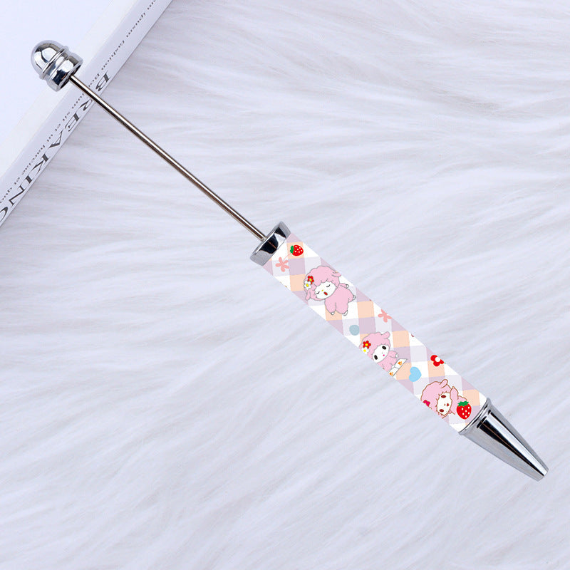 Kulomie festival printing bead pen wholesale spot DIY pen, hot heat of sublimation transfer mermaid princess ballpoint pen